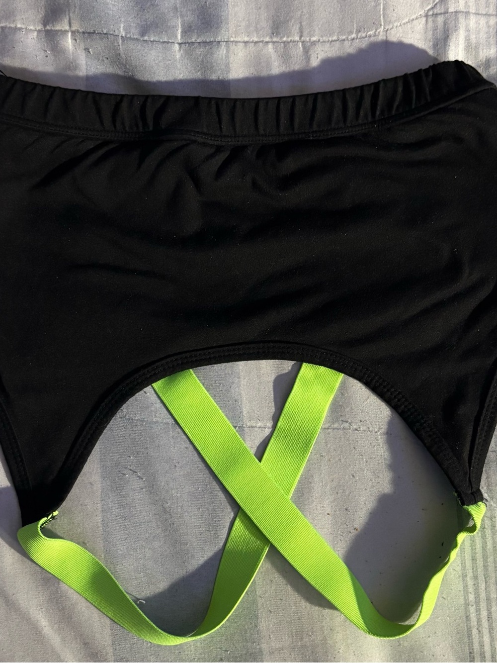 Women Sports Bra with Neon Green Straps